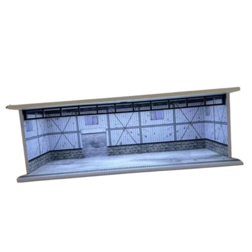 1/64 Diorama Car Display Case with Lights Layout Model Car Garage Home 1