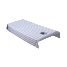 Salon Sheet 82.68inchx47.24inch Cotton with Face Hole for Indoor Salon