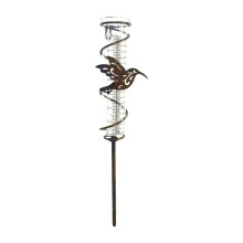 Outdoor Rain Gauge Waterproof Landscape with Stake for Outdoor Fence P