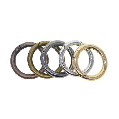5x Round Carabiner Snap Clips Openable for Strap Purses Organizing Acc 1