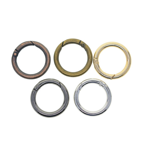 5x Round Carabiner Snap Clips Openable for Strap Purses Organizing Acc 2