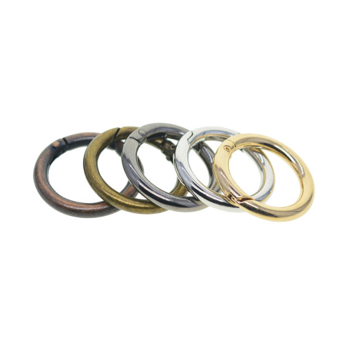 5x Round Carabiner Snap Clips Openable for Strap Purses Organizing Acc
