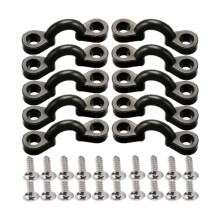 Kayak Pad Eye Kit Stainless Steel Screws with 20 Screws for Deck Kayak