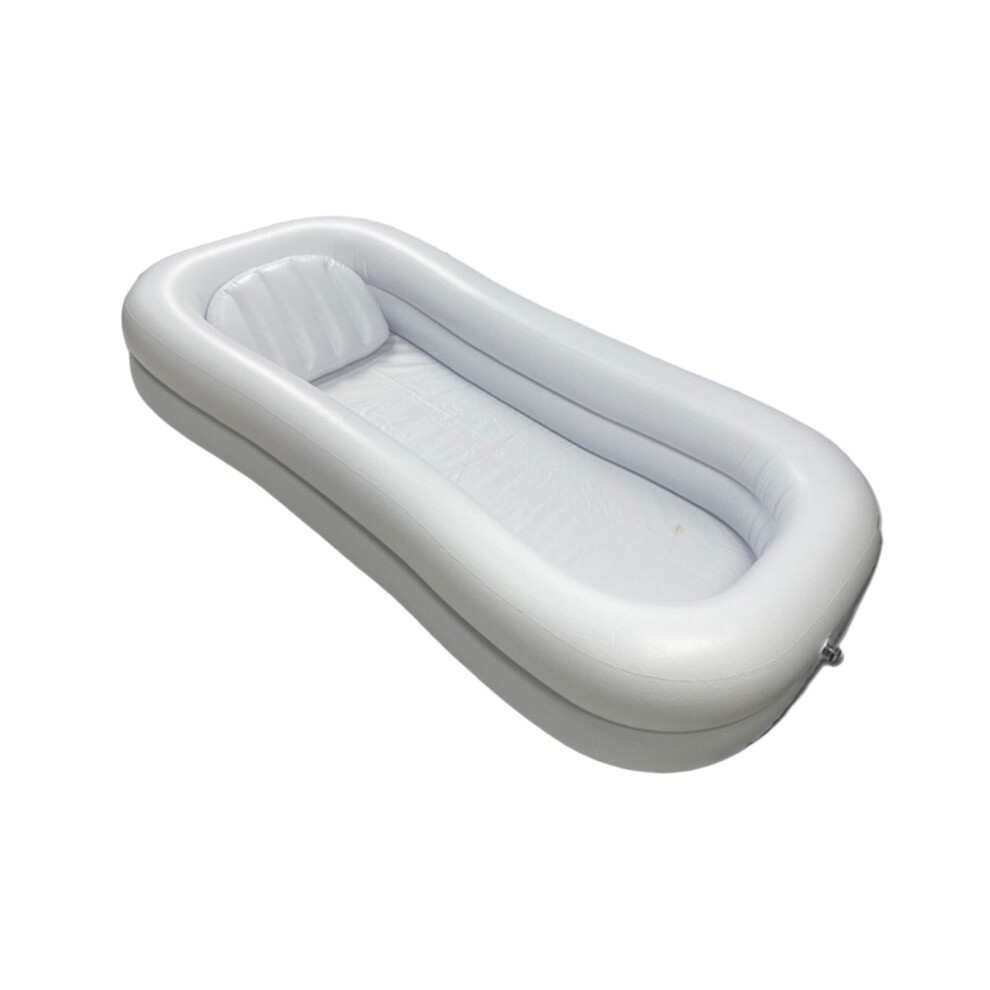 Inflatable Bathtub Thicken Folding Bath Basin for Disabled Elderly Bed