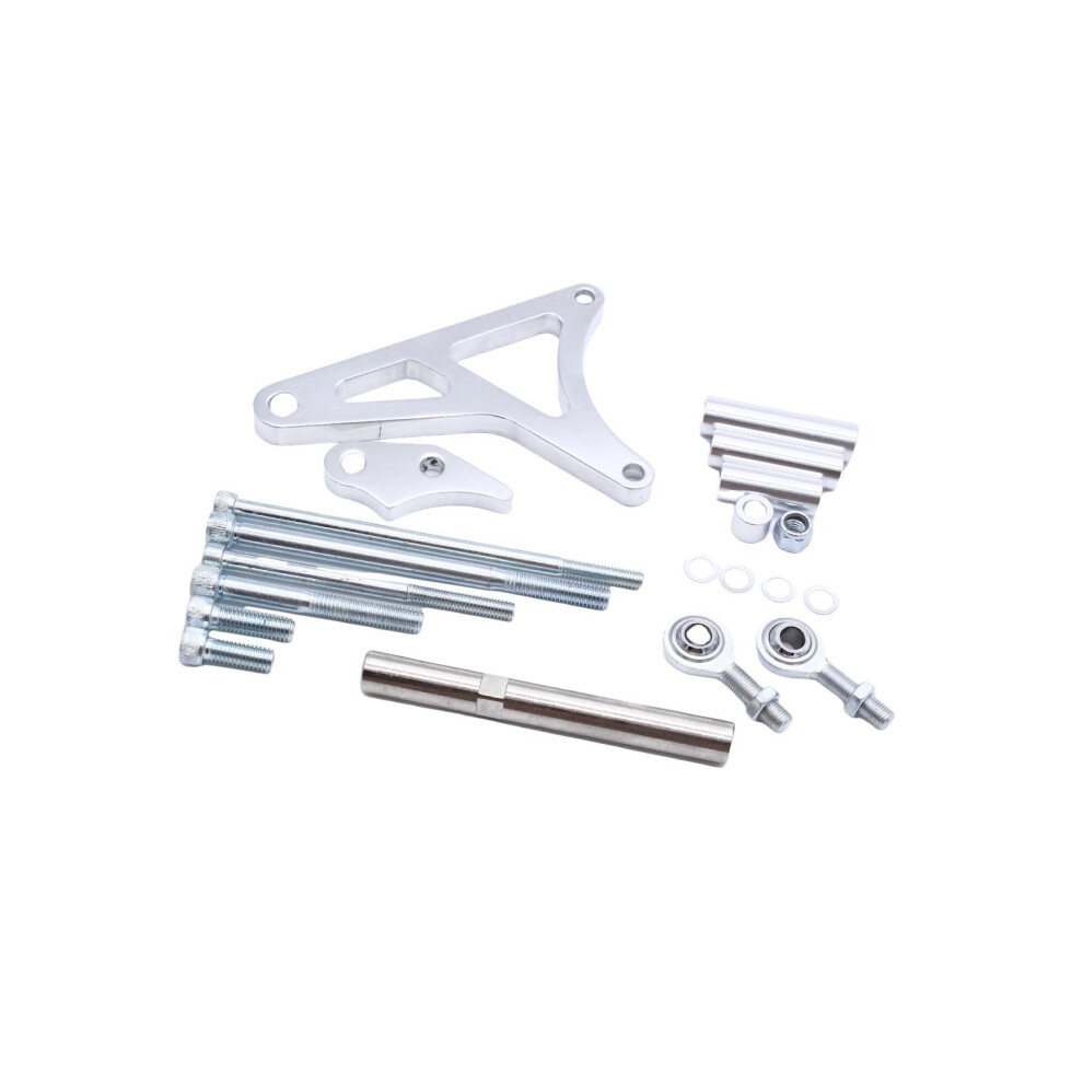 Polished Aluminum Alternator Bracket Kit Bolts 5.0 For Ford Small Bloc 6901423230699