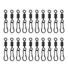 20Pcs Fishing Swivels with Links Outdoor Freshwater Fishing Connectors