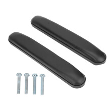 2 Pieces Wheelchair Arm Pads Comfortable Black Replacement for Elbows