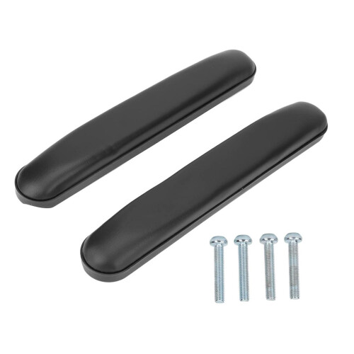 2 Pieces Wheelchair Arm Pads Comfortable Black Replacement for Elbows 2