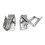 2 Pieces Tip Out Tray Hinges Spring Door Hinge Compact for Sink Front 1
