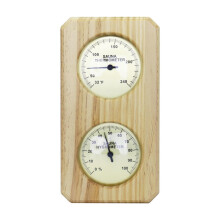 Sauna Hygrothermograph Wooden Thermometer Hygrometer for Hotel Indoor