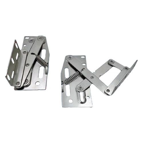 2 Pieces Tip Out Tray Hinges Spring Door Hinge Compact for Sink Front 1