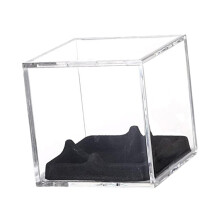 Baseball Display Case Square Clear Fits Official Size Ball Dustproof A