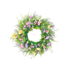 Front Door Decor Artificial Flower Wreath for Porch Farmhouse Indoor O