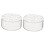 2 Pieces Cylinder Clear Vase Low-profile Flower Holder for Table Decor 1