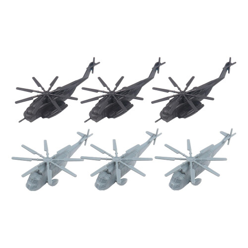 6x Simulation Aircraft Model Action Figures Accs Small Collection Heli