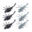 6x Simulation Aircraft Model Action Figures Accs Small Collection Heli 3