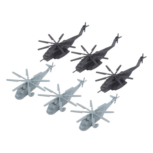 6x Simulation Aircraft Model Action Figures Accs Small Collection Heli 1