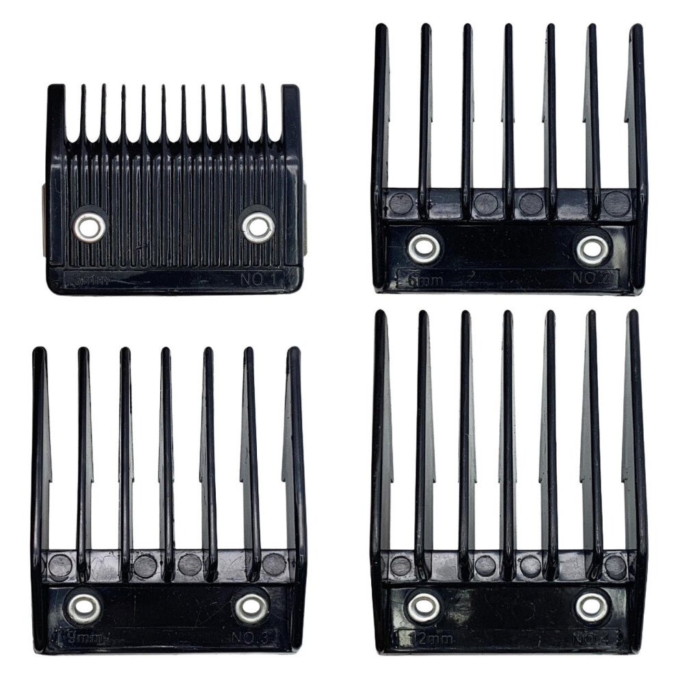 4 Pieces Guide Combs Portable Guide Limit Comb for Trimmer Haircuts Cl
