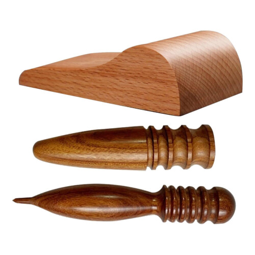 Leather Working Kits Handmade Cutting Engraving Embossing Wood Strap B 1