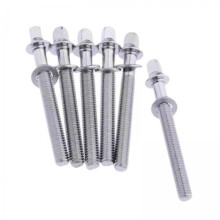 2x6Pcs Drum Tension Rods M5 Drum Lug Mounting Screws for Percussion Ac