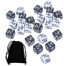 24x Counter Token Dice D6 Acrylic for Board Game Role Playing Party Su