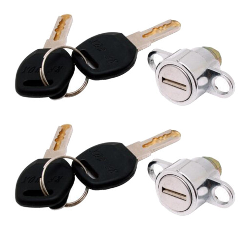 2 Set Roof Boxes Car Rack Locks Keys Kits Replacement Locks Cylinders