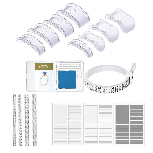 69 Pieces Ring Size Adjuster Ring Guards Ring Shrinker DIY Jewelry Tig