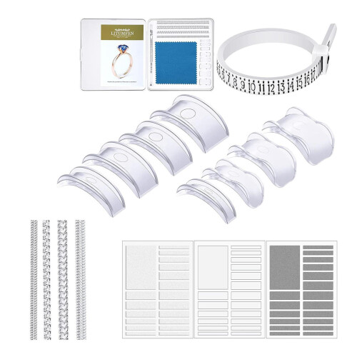 69 Pieces Ring Size Adjuster Ring Guards Ring Shrinker DIY Jewelry Tig 1