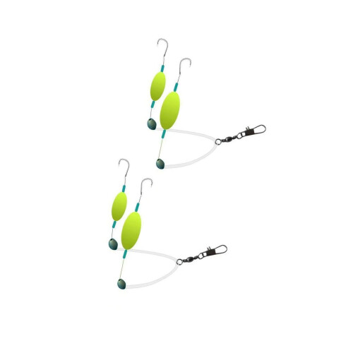2Pcs Pompano Rigs for Surf Fishing Easy to Use Practical with Pompano
