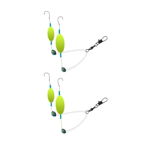 2Pcs Pompano Rigs for Surf Fishing Easy to Use Practical with Pompano 1