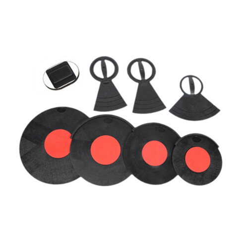 8Pcs Drum Mute Pads Dampers Quiet Practicing Pad Reusable Eliminates S