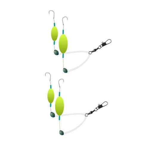 2Pcs Pompano Rigs for Surf Fishing Easy to Use Practical with Pompano 2