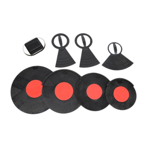 8Pcs Drum Mute Pads Dampers Quiet Practicing Pad Reusable Eliminates S 1