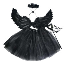 Girls Fairy Costume Angel Wing Tutu Kids Cosplay for Festival Carnival