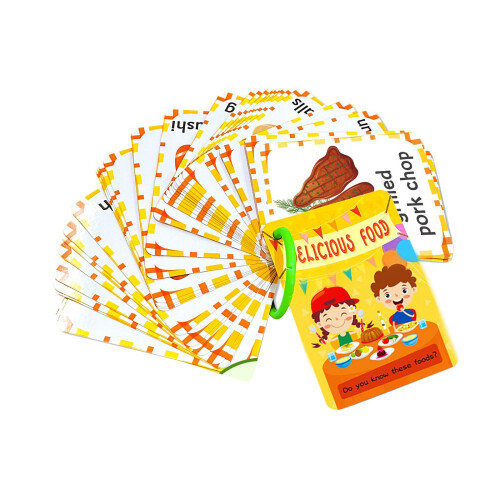 Food Flash Cards Interactive Coordination Early Learning for Daycare C 1