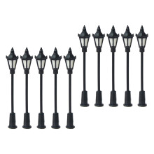10Pcs Mini Street Light Model 1/100 for Dollhouse Decoration Micro Lan