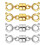 4 Pieces Magnetic Necklace Clasps Closures Versatile Shiny Surface Ext 2