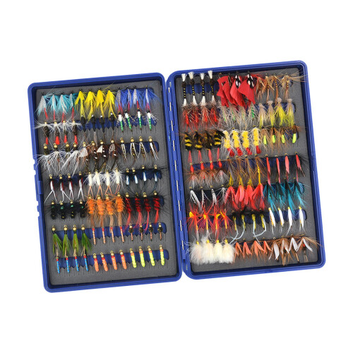 Fly Fishing Flies Assortment with Storage Box Fishing Baits with Sharp 2