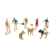 8x Mini Prehistoric Animal Model Cake Topper Sand Table Landscape Deco