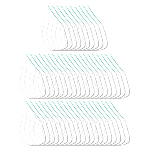 50x Dental Floss Threaders Essentials Tool Maintaining Convenient for