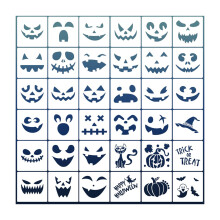 36Pcs Face Painting Templates Smooth Reusable for Adults Girls Boys Ch
