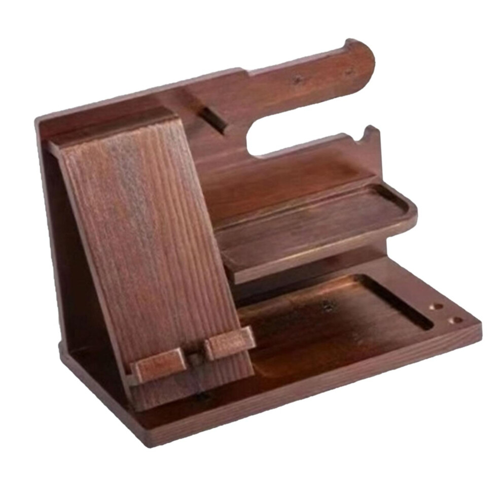 Wood Phone Docking Station Birthday Nightstand Organizer For Husband H 6901423262669