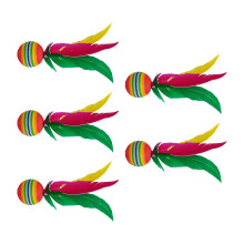 5x Badminton Shuttlecocks Game Feather Shuttlecocks for Exercise Beach