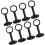 8Pcs Ceiling Curtain Rod Bracket Support Multifunctional Heavy Duty fo 3