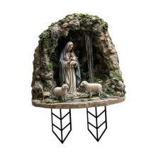 Christmas Acrylic Yard Stake Virgin Mary and Jesus Garden Sign for Chr