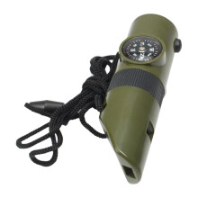 7 in 1 Camping Survival Whistle Magnifier for Hunting Mountaineering B