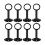 8Pcs Ceiling Curtain Rod Bracket Support Multifunctional Heavy Duty fo 1