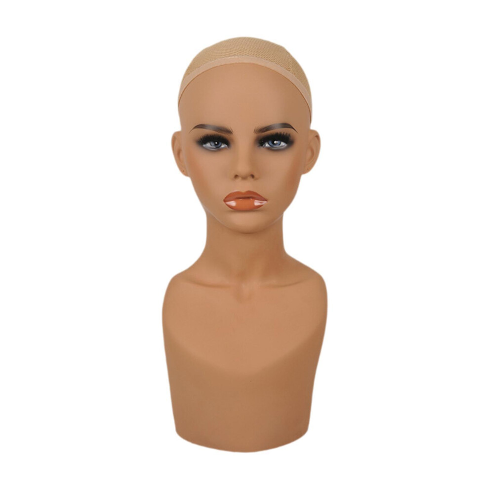 Female Mannequin Head Wig Display Model Head for Necklace Hat Making S