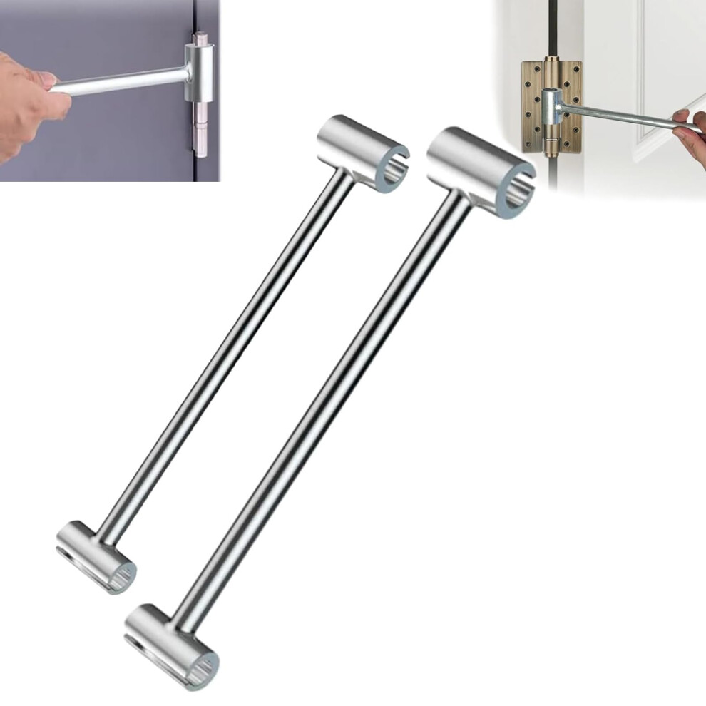 Door Hinge Adjustment Tool With Dual Head, Heavyduty Rustproof Door Alignment Wrench For Interior And Exterior Doors 9382693958037