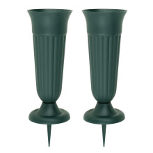Flower Holder Cone Vase Container Cemetery Vase for Tombstone Patrioti